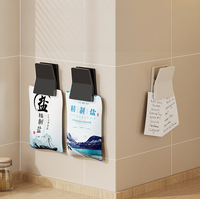 Clip de rangement mural pour produits de nettoyage de salle de bain, à suspendre ou à clipser. Clip organisateur multifonctionnel pour dentifrice et serviettes