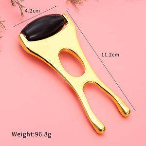 Offre Spéciale : Outil de Beauté en Métal pour le Visage et le Nez, Roulau de Jade Obsidienne, Curette Nasale, pour le Lifting et le Raffermissement de la Peau - Product Image 5