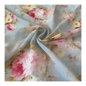 High Quality Breathable Floral Digital Prints Soft Chiffon For Woman Dress Chiffon Fabric Print