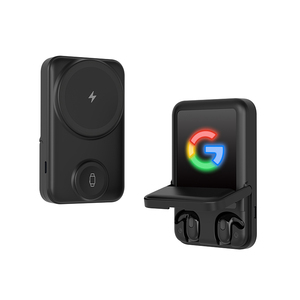Nouvelle conception, batterie externe magnétique sans fil 7700 mAh, charge rapide 22,5 W, chargeur portable avec chargeur d'écouteurs TWS et support de téléphone - Product Image 1