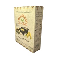 Boîte de papier de bonbon en papier kraft imprimé à l'encre de soja Boîte d'emballage alimentaire biodégradable pour biscuits et biscuits Boîte de casse-croûte avec logo personnalisé