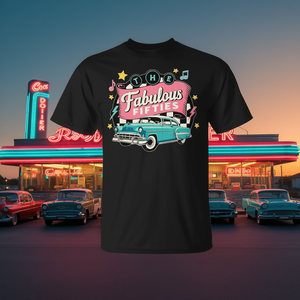 The Fabulous Fifties 1950s Car <b>Rockabilly</b> T-<b>Shirt</b> Black Men's Medium - Product Image 3