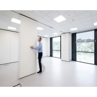 Cadre en aluminium Mur de séparation mobile et fonctionnel Murs de bureau temporaires Diviseur de pièce pliant Mur de séparation mobile
