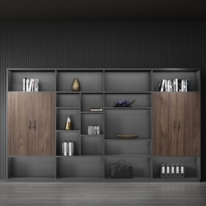 Archivador de Oficina <span class=keywords><strong>Bosss</strong></span>, Moderno, Minimalista, de Madera, con Librero, Compartimentos de Almacenamiento, Resistente al Fuego, Desmontable - Product Image 2