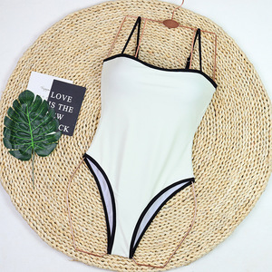 Maillot <span class=keywords><strong>de</strong></span> <span class=keywords><strong>bain</strong></span> monokini color block patchwork à col licou, style carnaval, pour la plage, vente en gros et personnalisation - Product Image 4