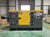 Groupe électrogène triphasé 62,5 kVA/125 kVA à démarrage à distance, 1800 tr/min, étanche à la pluie et à la neige, silencieux, refroidi par eau, avec ATS, pour stockage frigorifique