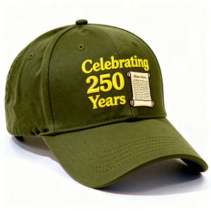Gorra de Béisbol de <span class=keywords><strong>6</strong></span> Paneles con Bordado 100%, 250 Aniversario de los Estados Unidos, Unisex, con Estatua de Águila y Bandera de EE. UU. - Product Image 3