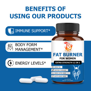 Brûleur de graisse OEM ODM pour femmes avec thé vert et Garcinia Cambogia pour soutenir le système immunitaire, favoriser la digestion et la production d'énergie - Capsules - Product Image 4