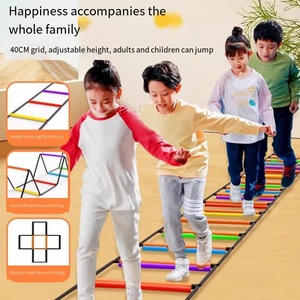 Escalera de Agilidad Multifuncional Portátil para Niños, Escalera de Entrenamiento de Velocidad, 3.5 kg, para Todas las Estaciones - Product Image 4