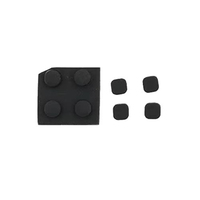 Bouchon de trou de vis WEIAI pour la console New 3DS XL – Cache-pieds en caoutchouc pour vis avant et arrière