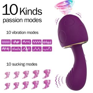 Heizfunktion Vagina-Pilz-Masturbationsbecher, 10 Modi Frequenz USB-Aufladung Klitoris-Saugstimulation Sexspielzeug für Frauen - Product Image 2