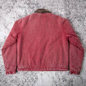 Custom Men's Heavyweight Canvas Work <strong>Jacket</strong> Winter Streetwear with Vintage <strong>Carpenter</strong> Style Lined for Casual Wear - Product Image 4