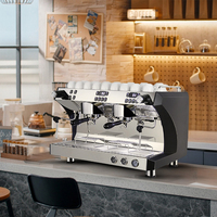 Cafetera Eléctrica Industrial de Alta Presión de 9 Bares, de Acero Inoxidable, Automática, con Bomba, para Restaurante, Máquina de Espresso