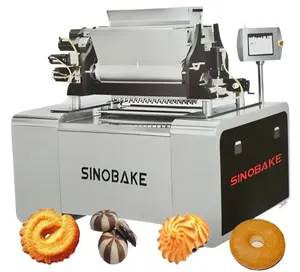 Topverkoop Sinobake Industriële Machine Voor Het Maken Van Koekjesdraad Gesneden Koekjes Maken Machine Kleine Automatische Productielijn