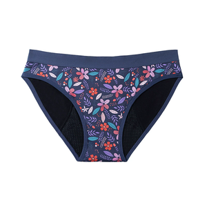 Ropa interior Menstrual de cintura baja para chicas adolescentes, bragas de 4 capas con estampado a prueba de fugas de algodón y elastano, venta al por mayor, la mejor ropa interior Menstrual - Product Image 6