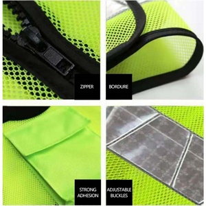 Chaleco de Seguridad al por Mayor con Cremallera Personalizable, Logotipo Personalizable, Ropa Reflectante a un Precio Accesible - Product Image 6