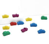 Accessoires de jeu de société de divertissement de forme personnalisée, mini jouets en bois imprimés Meeple