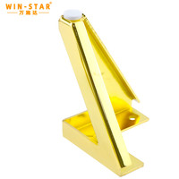 Pieds de meubles WINSTAR pas chers, pièces en métal doré en forme de V pour canapé-lit et chaise