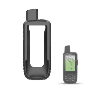 Soft Silicone Capa Protetora Caso Outdoor Handheld GPS Acessórios para Garmin GPSMAP 67 / 66sr Screen Protector Film Capa
