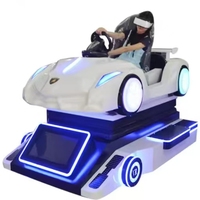 Équipement VR de parc d'attractions, simulateur de karting VR immersif, machine d'arcade de course à mouvement complet pour usage commercial