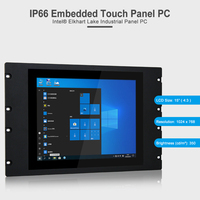 TPM 2.0 Sécurité Pris En Charge Capacitif Tactile Rackmount Ordinateur Industriel Panneau Industriel PC IP66 Rackmount Ordinateur Industriel