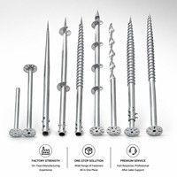 Vis d'ancrage au sol en acier au carbone multi-embouts personnalisable pour terrains inégaux