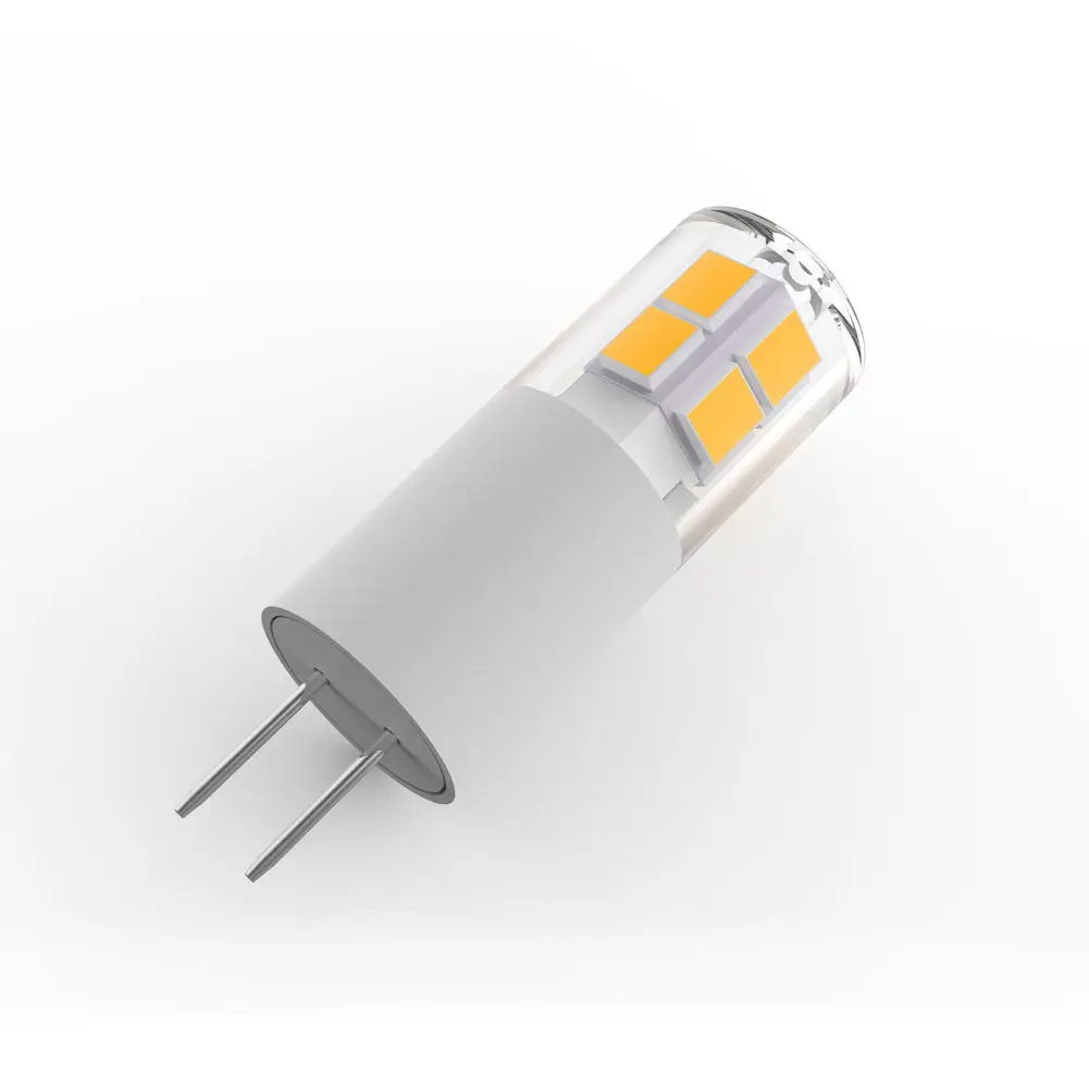 Керамическая лампа для корпуса прозрачная поликарбонатная крышка высокого качества G4 bin pin светодиодная маленькая лампочка 3 Вт G4 Светодиодная Лампочка 12 В