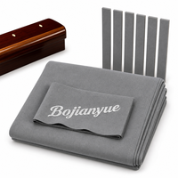 Ensemble de tissu de billard professionnel gris avec 6 bandes de rebond pour une surface de jeu lisse