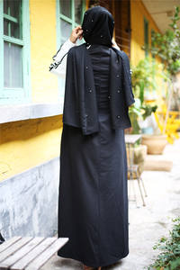 6192 # moda invierno cerrado Abaya túnica ropa islámica mujeres musulmanas ropa deportiva Dubai Abaya - Product Image 6