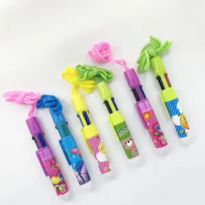 New Style Fancy 4 Color Ball-point Pen For Kid Gift School &Office Supplies Kawaii Stationery Pen Ballpoint Supplier