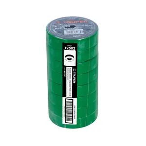 Cinta aislante BOX 8 de 18 m x 19 mm, verde, TRUPER - Product Image 3