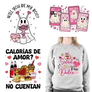 Conchas XOXO <strong>Ghost</strong> Be My Boo Valentine Concha <strong>See</strong> Te Amo Sweet Like Pan Dulce DTF Transfers Stickers Ready to Press for <strong>Hoodies</strong> - Product Image 1