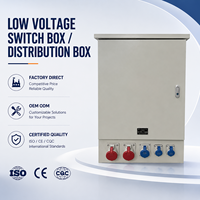 Boîte de distribution d'énergie industrielle basse tension 380V 220V avec prises, panneau de commande électrique extérieur résistant aux intempéries