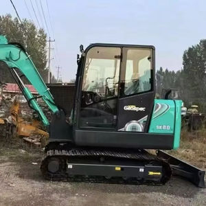 Mini-excavatrice Kobelco SK 60 d'occasion, d'origine japonaise, 2022, godet de 0,3 m, 6 tonnes, avec roulement - Product Image 1