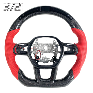 พวงมาลัยหนังคาร์บอนไฟเบอร์ LED สีแดงสไตล์สปอร์ต สำหรับ Honda Civic Type R FL5 Si Sport Integra FE FL Sports รุ่นปี 2022-2025 - Product Image 1