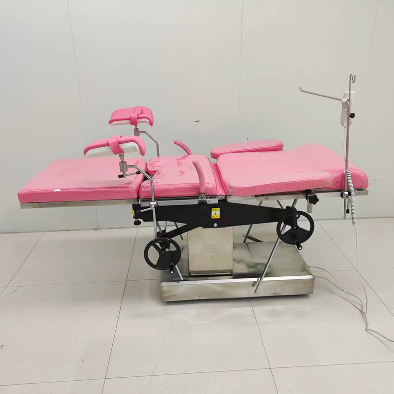 MN-OR019 Mechanical Gynecological Operating Delivery Exam Bed Obstetric Gynecology Labour Operation Table