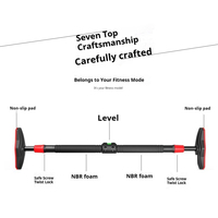 Barre de traction réglable portable pour cadre de porte, antidérapante, compacte, pour entraînement musculaire et fitness à domicile