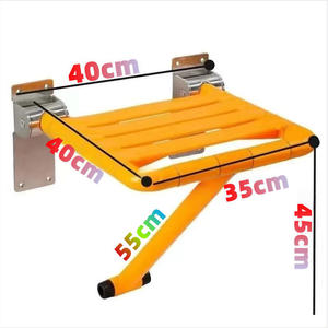 Banco de Ducha Moderno de Alta Resistencia, Plegable hacia Arriba, Ahorra Espacio, con Amortiguación, para Personas Mayores o con Discapacidad - Product Image 2