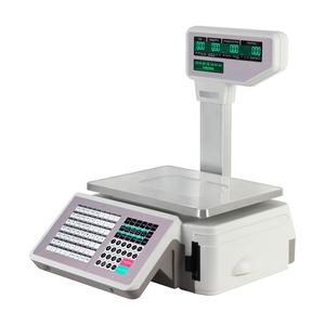 30kg TM-A Series Electronic Barcode Label Printing <strong>Scales</strong> With Receipt Printer and Pole - Product Image 1