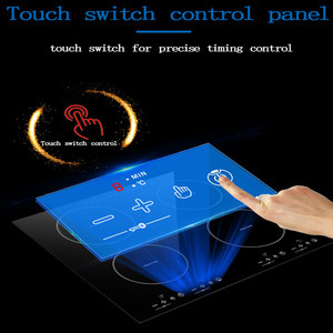 Electric Ceramic Cooktops Hub Cooking Utensil Cooker Bench Aquecimento Bobina de Aquecimento Adequado para Qualquer Pote 4 Anéis Queimador Touch Screen - Product Image 5