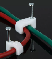YS 2025 Promotion Clips de Câble Circulaires en Plastique 7mm 8mm 22mm Pas Chers pour Murs et Sols Faciles à Utiliser