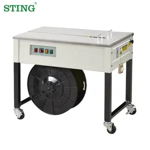 Semi Auto Electric Desktop Pp Belt Binding Strapping Packaging Machine For Boxes Cartons