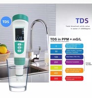 Prix usine écran numérique affichage 5 en 1 mètre Ph/Tds/Ec/sel/température testeur pour poissons d'ornement et plantes aquatiques qualité de l'eau