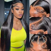 Perruque Lace Front sans colle en cheveux humains vierges Remy vietnamiens bruts, cuticules alignées, lisses et naturels, vente en gros, fournisseur
