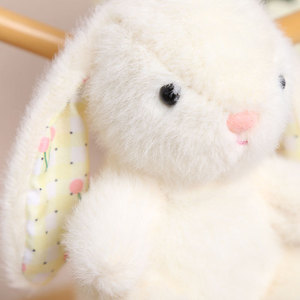 Kawaii Bunny Plush Keychain Soft Fluffy Rabbit Plush Bag Pendant <b>Cute</b> Animal Doll <b>Keyring</b> Girls Backpack Decor Gift - Product Image 4