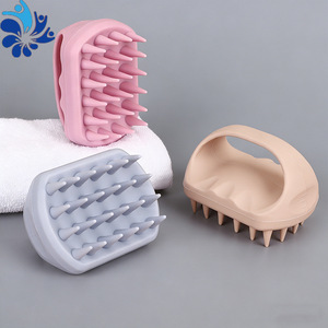 แปรงแชมพูซิลิโคนหัวสี่เหลี่ยมสำหรับการนวดศีรษะเพื่อการผ่อนคลาย - Product Image 1