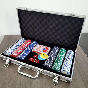 <span class=keywords><strong>Set</strong></span> di fiches da <span class=keywords><strong>Poker</strong></span> Deluxe con <span class=keywords><strong>Set</strong></span> di Chip da <span class=keywords><strong>Poker</strong></span> professionale 500 - Product Image 1
