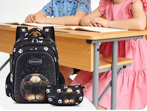 Juego de 2 Mochilas Escolares para Estudiantes de Primaria, Bolsa para Lápices, Gran Capacidad, Diseño 3D de Dibujos Animados, Impermeables - Product Image 6