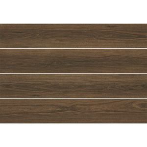 Carreaux de planche de bois en porcelaine brune Avila 200x1200mm pour sols et murs en satin et carreaux de surface mats rustiques par Novac Ceramic - Product Image 1