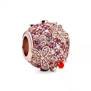 Abalorios para Pulseras al por Mayor, Accesorios de Diseño DIY de Robot, Cuentas Metálicas de Plata 925 con Zirconia, Calavera y Amor, Marca Beckham HaYa - Product Image 4